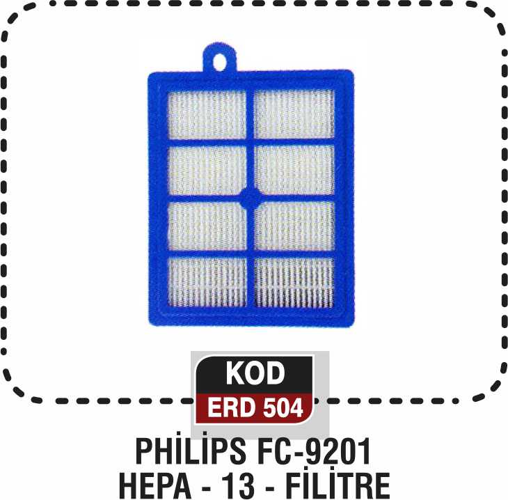 PHİLİPS FC-9201 HEPA-13-FİLİTRE ERD 504