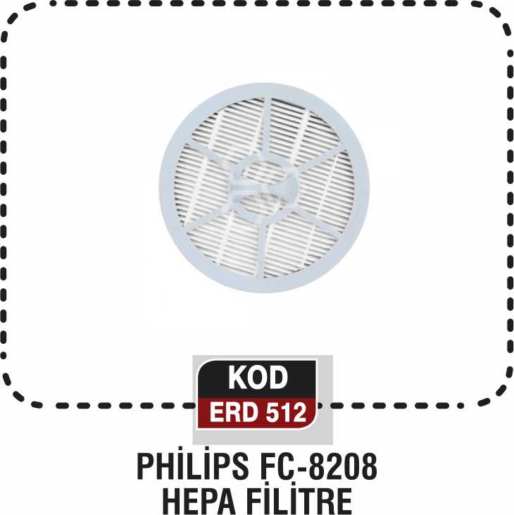 PHİLPS FC-8208 HEPA FİLTRE ERD 512